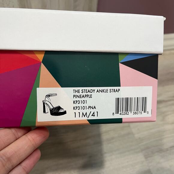 New! Katy Perry THE STEADY ANKLE STRAPP IN PINEAPPLE Platforms Retro 70s 11 - Picture 6 of 6